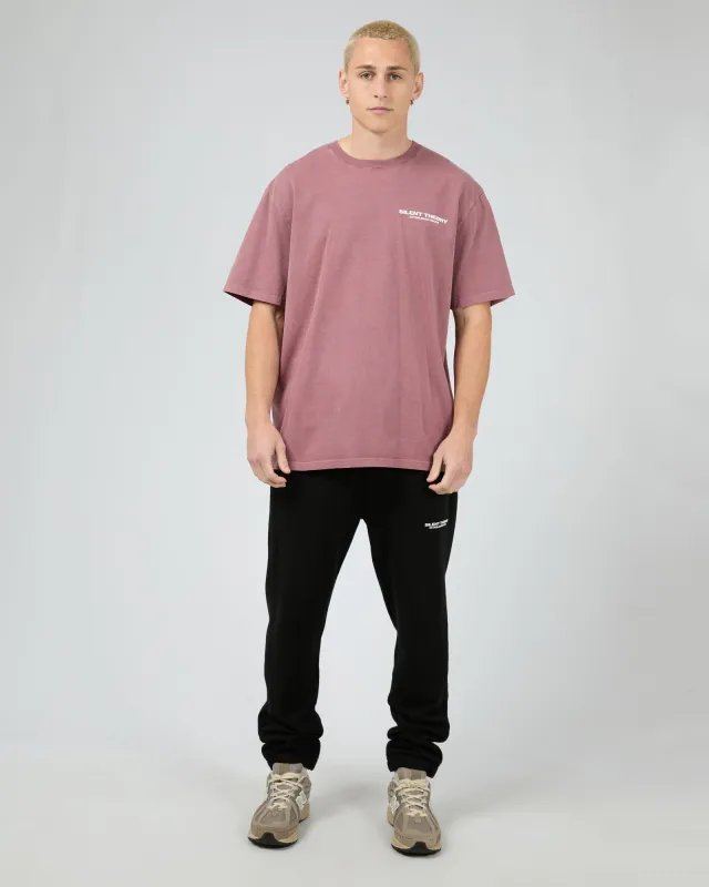Essential Theory Tee Plum sold by edge clothing