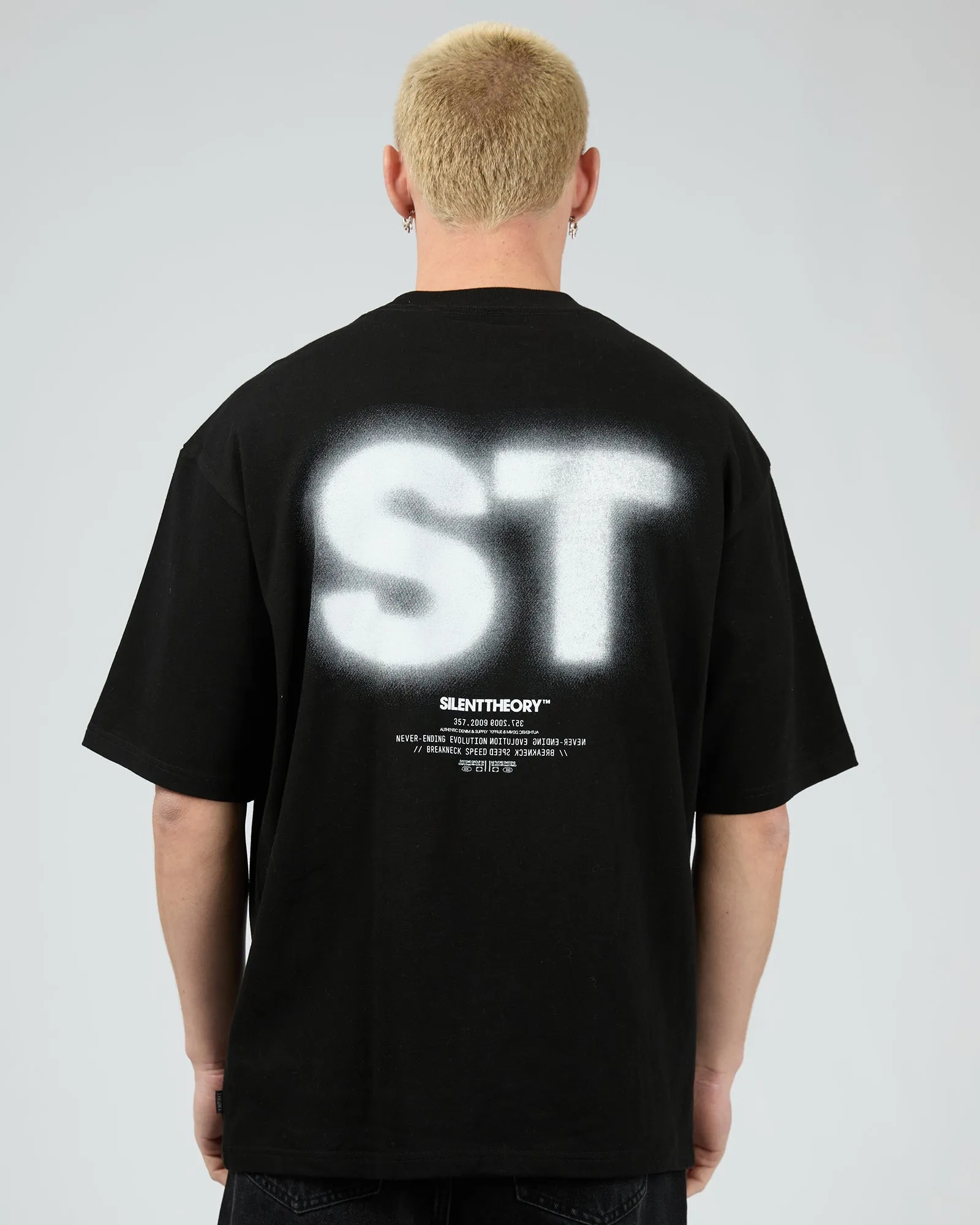 Evolution Blur Tee Black sold by edge clothing