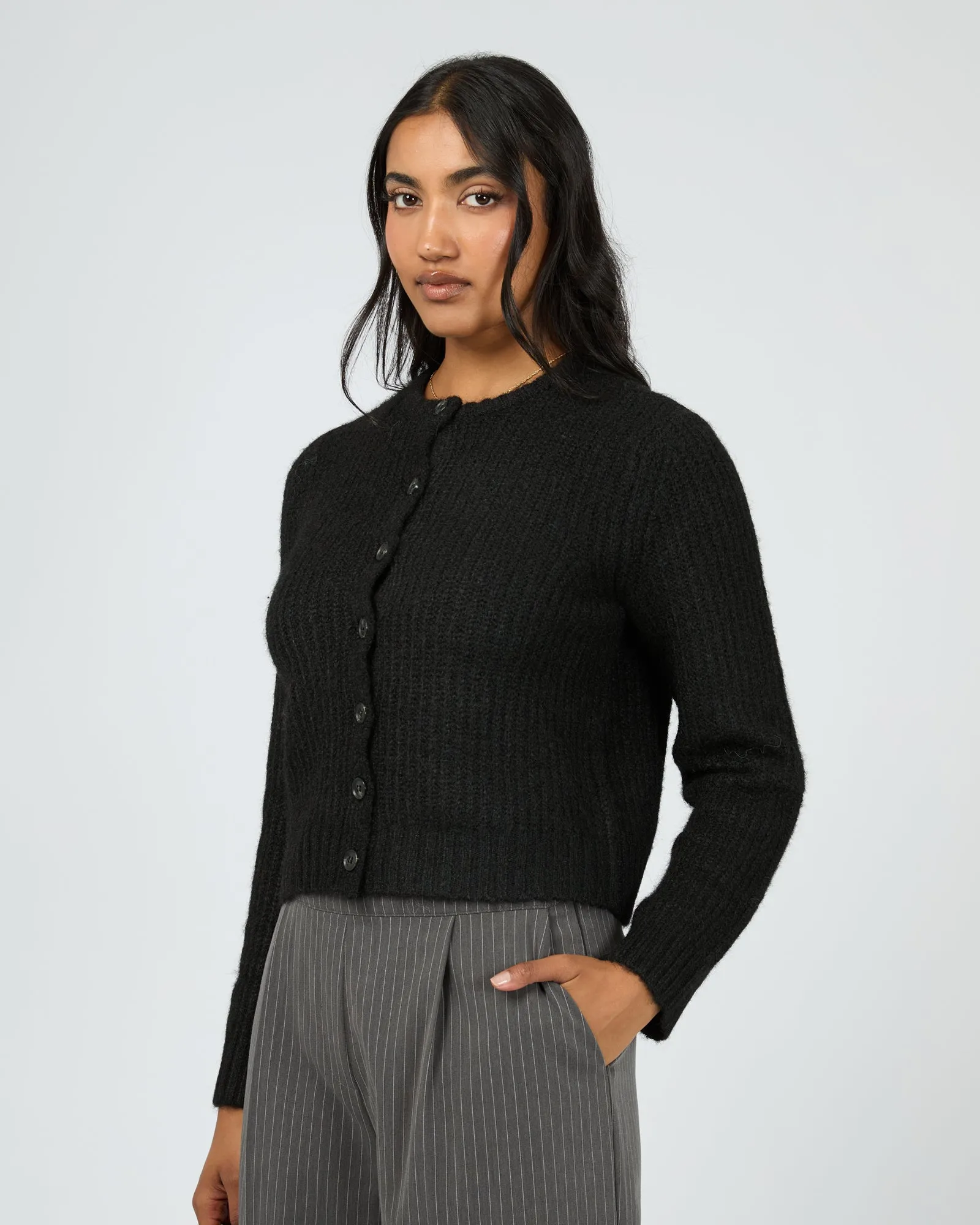 Aya Cardigan Black sold by edge clothing product image thumbnail 4