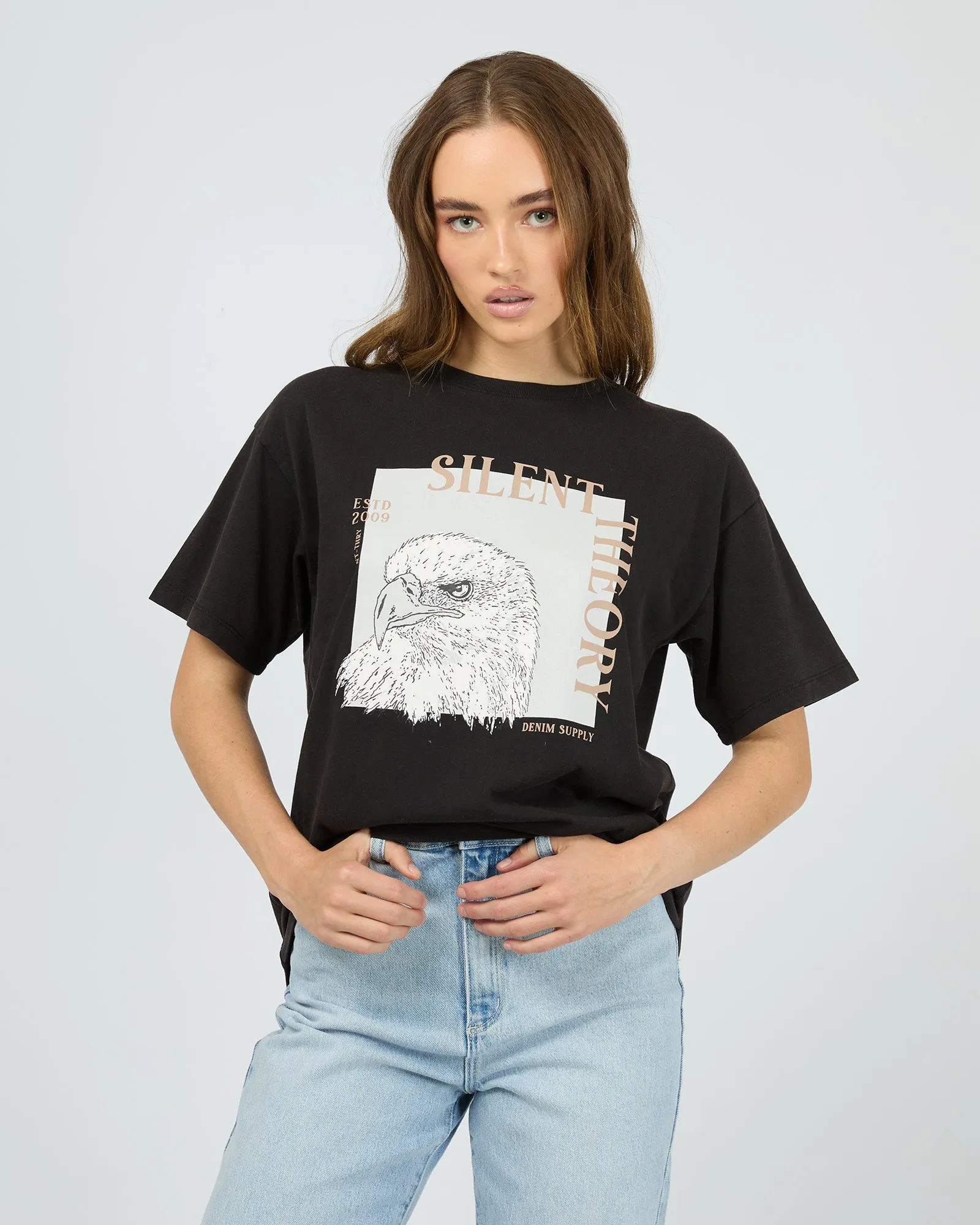 Quaint Tee Washed Black sold by edge clothing