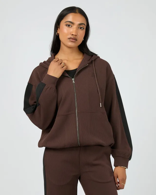 Lounge Zip Hood Brown sold by edge clothing
