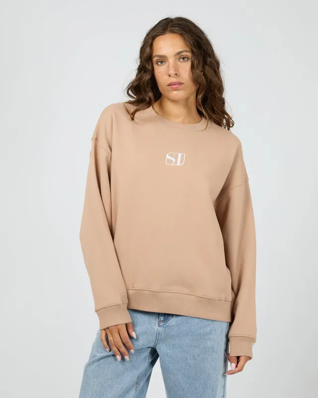 Silent Luxe Crew Taupe sold by edge clothing