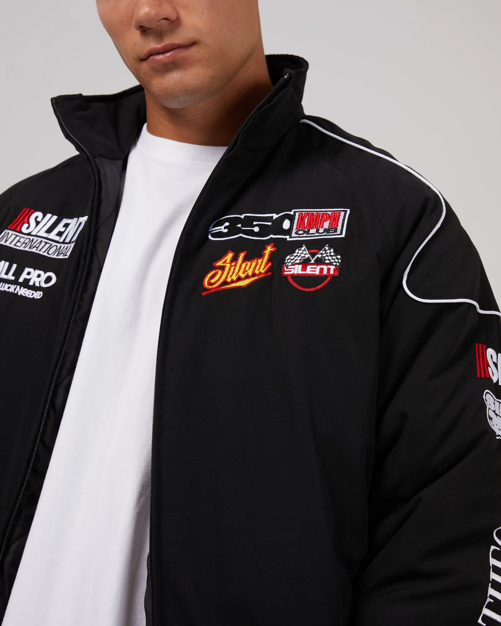 Racer Jacket Black sold by edge clothing product image thumbnail 5