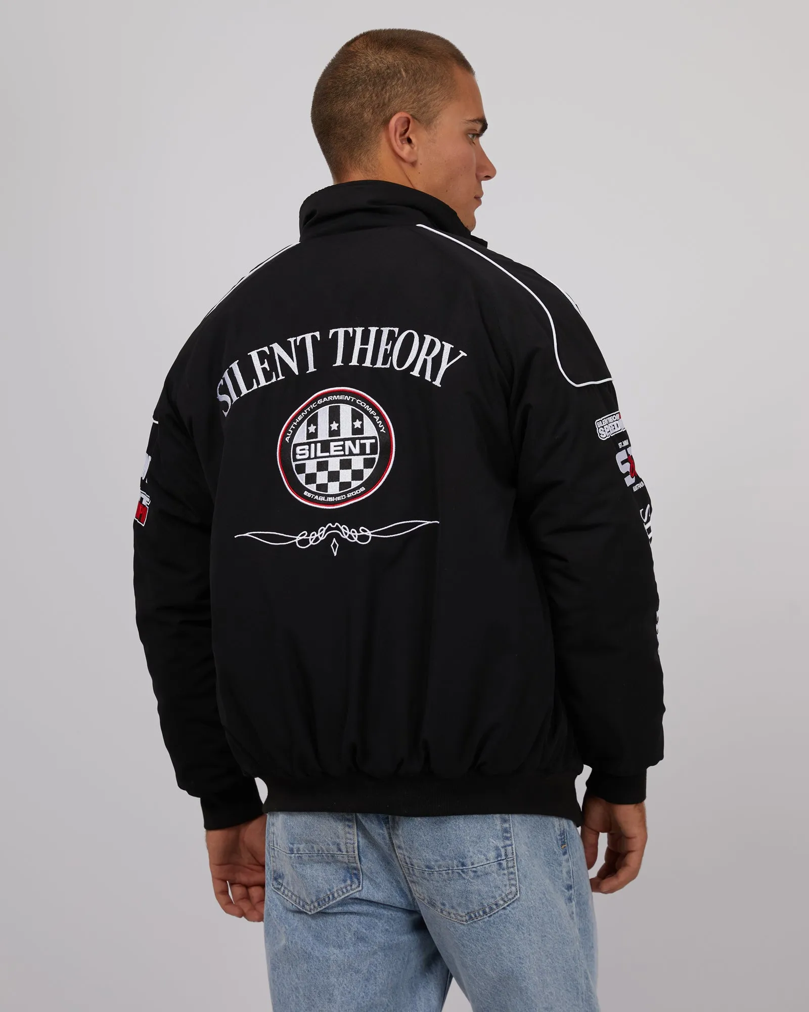 Racer Jacket Black sold by edge clothing product image thumbnail 3