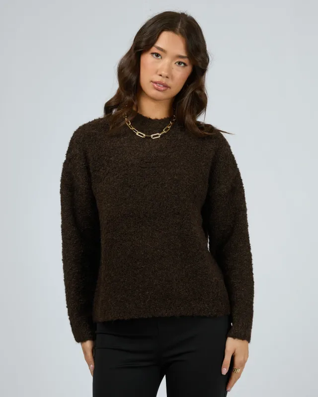 Samara Knit Sweater Brown sold by edge clothing
