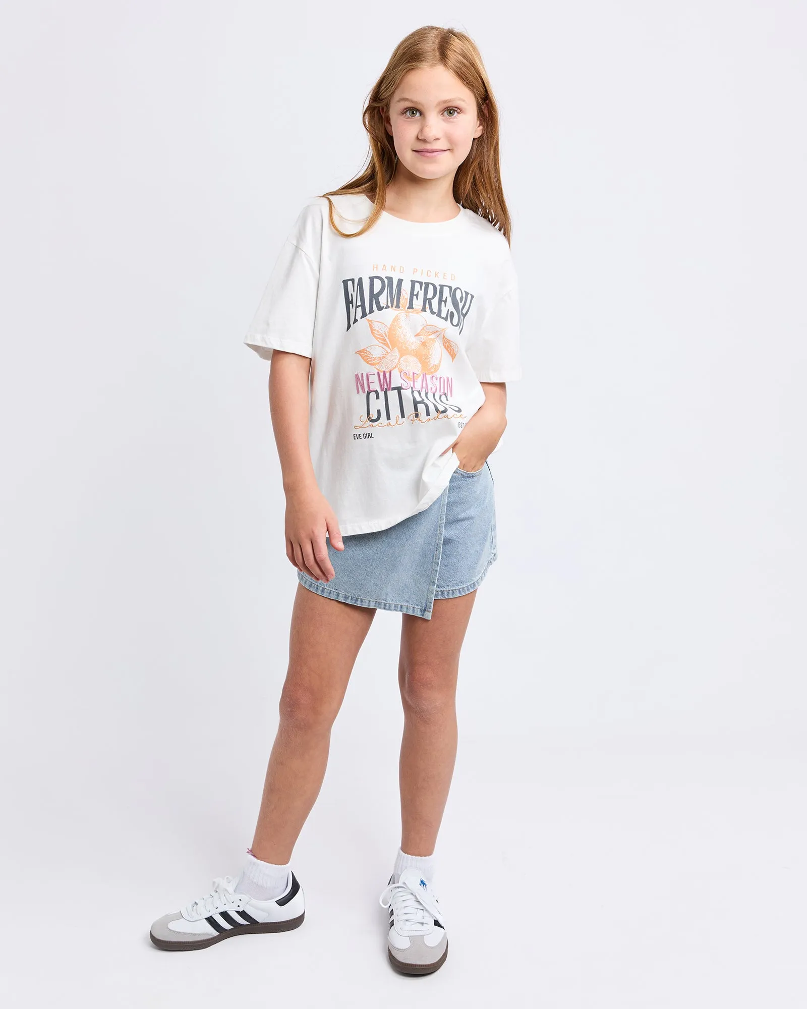 Teen New Season Relaxed Tee Vintage White sold by edge clothing product image thumbnail 4