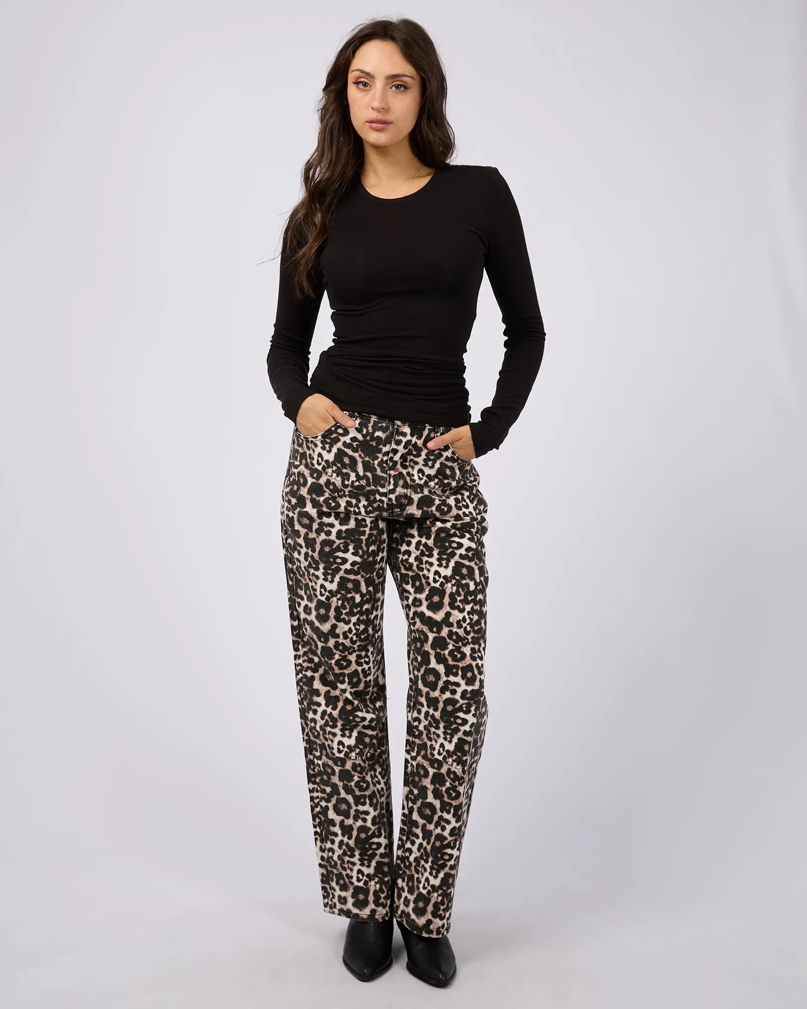 Kylie Long Sleeve Top Black sold by edge clothing product image thumbnail 2