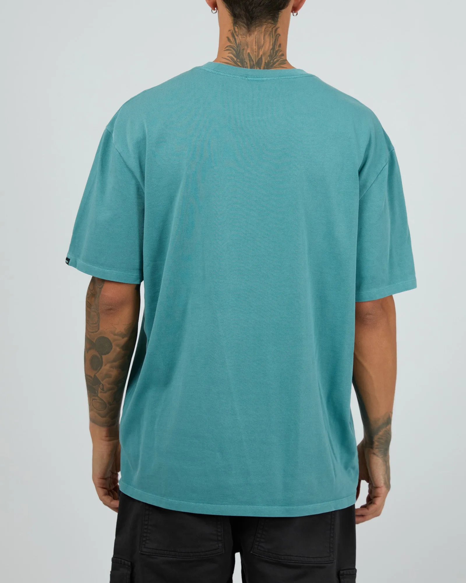 Essential Script Tee Blue sold by edge clothing product image thumbnail 3