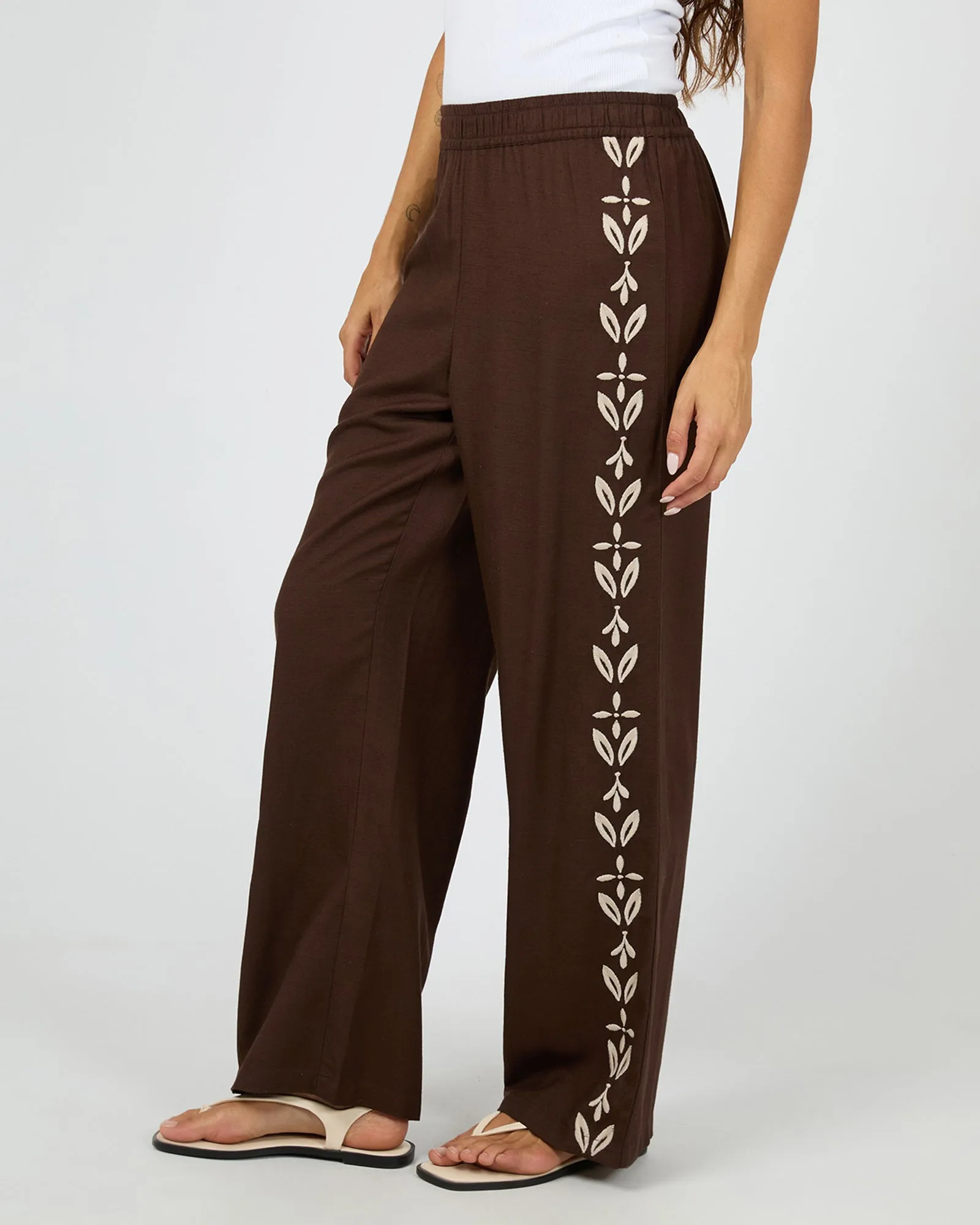 Flora Pant Brown sold by edge clothing product image thumbnail 4