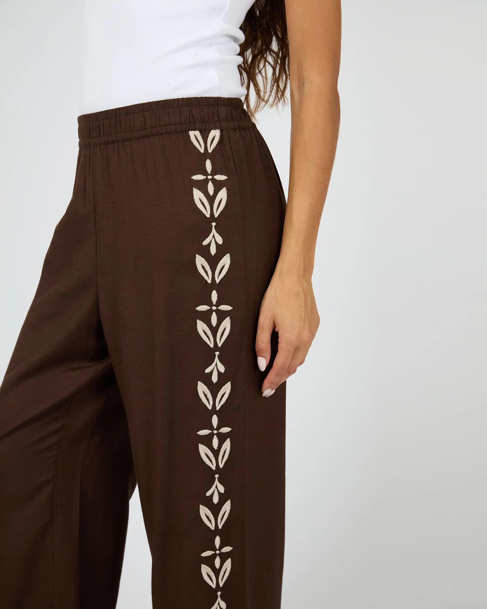 Flora Pant Brown sold by edge clothing product image thumbnail 5