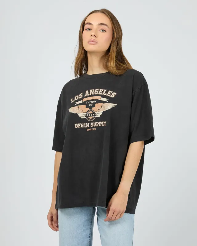 Supply Tee Washed Black sold by edge clothing