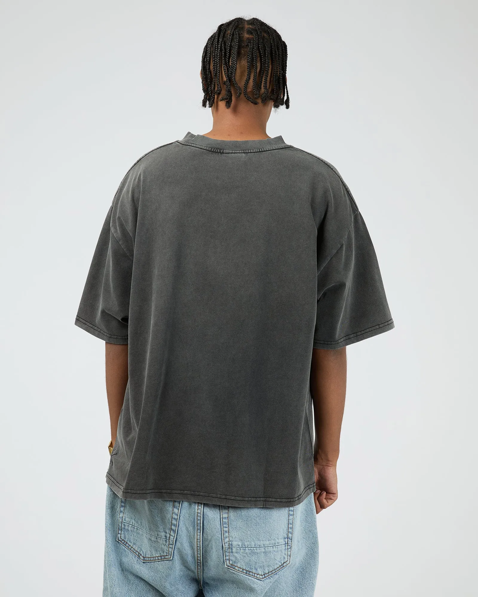Wingman Tee Washed Black sold by edge clothing product image thumbnail 3