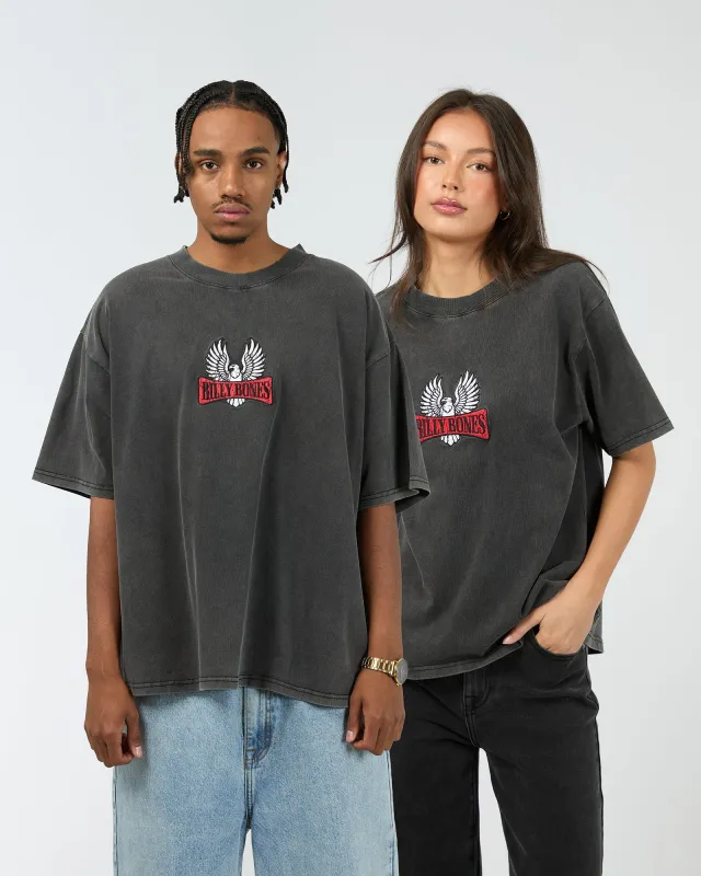 Wingman Tee Washed Black sold by edge clothing