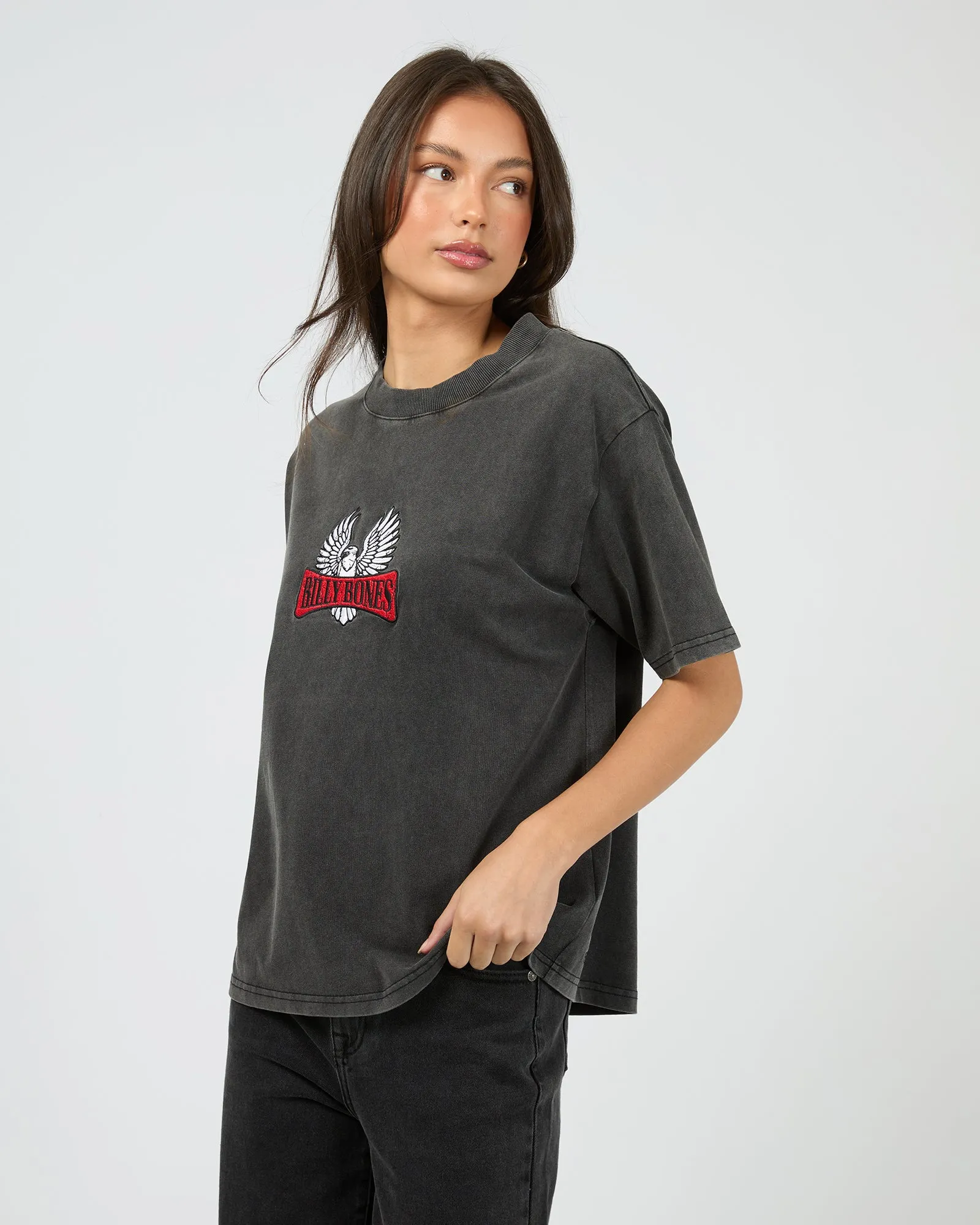 Wingman Tee Washed Black sold by edge clothing product image thumbnail 4