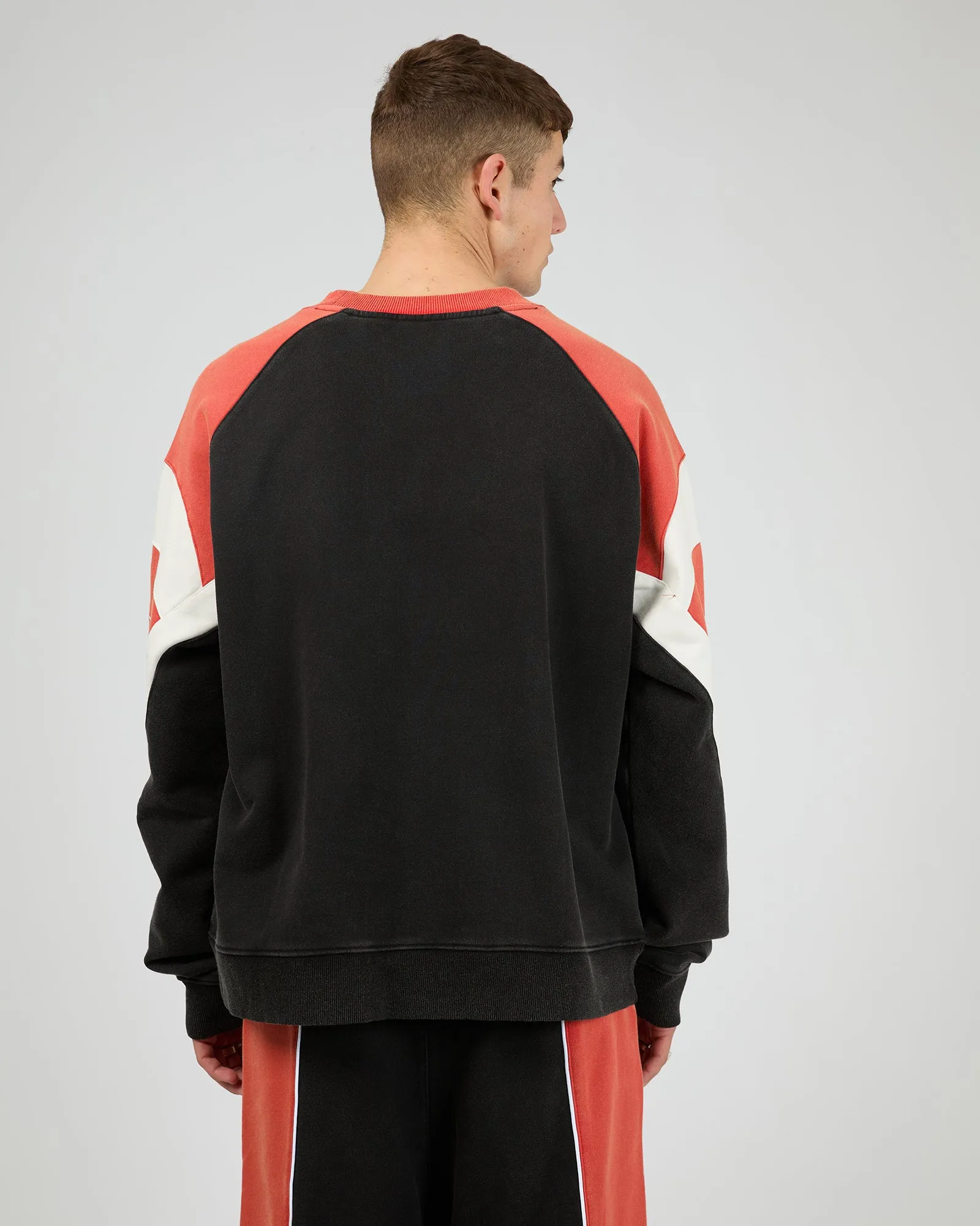 False Start Crew Washed Black Red sold by edge clothing product image thumbnail 3