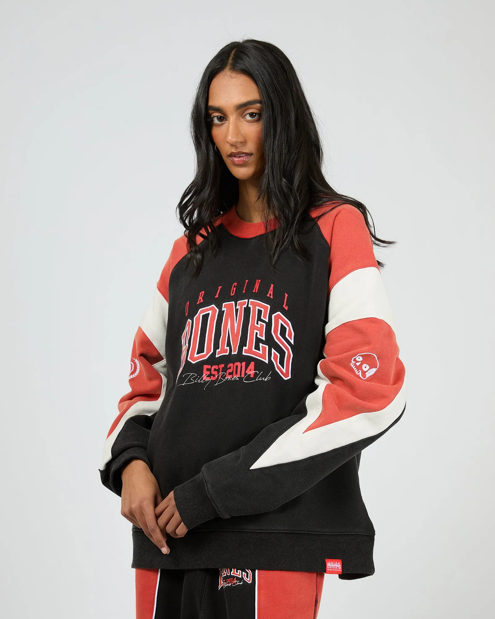 False Start Crew Washed Black Red sold by edge clothing product image thumbnail 4