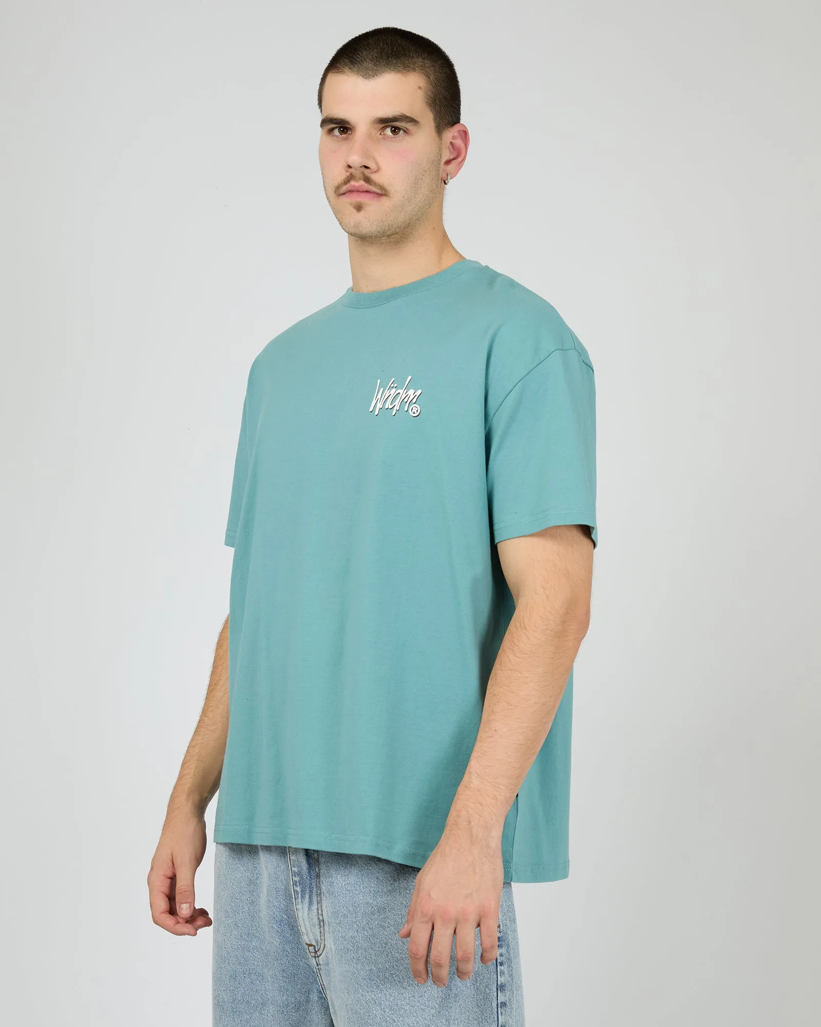 Scorpion Box Fit Tee Dusk Blue sold by edge clothing product image thumbnail 4