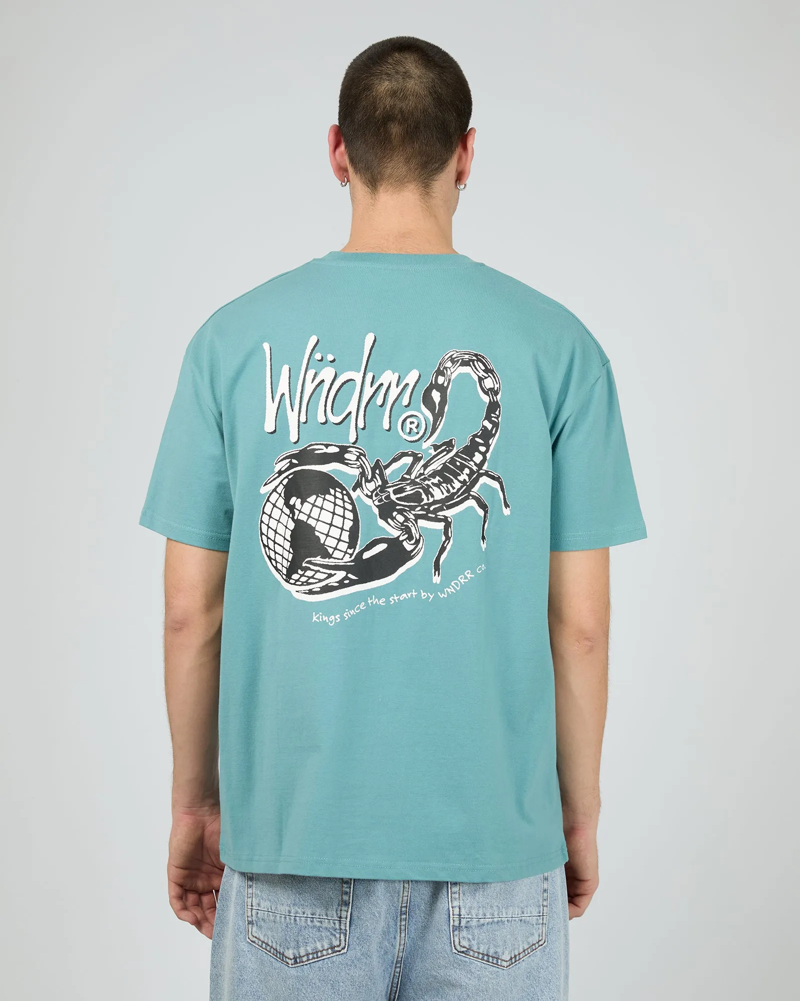 Scorpion Box Fit Tee Dusk Blue sold by edge clothing product image thumbnail 3