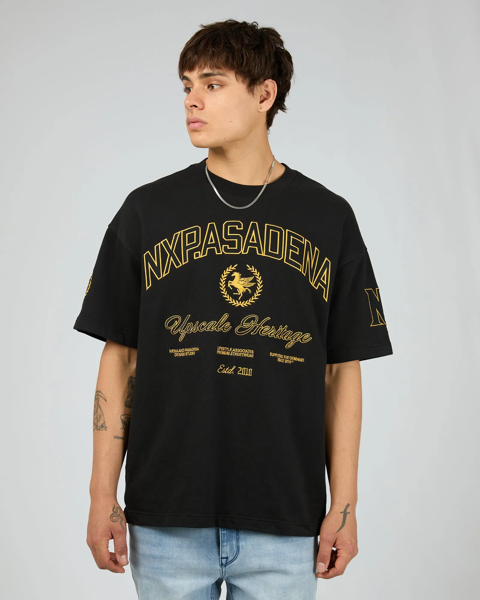 Prima Loopback Raptor Tee Black sold by edge clothing