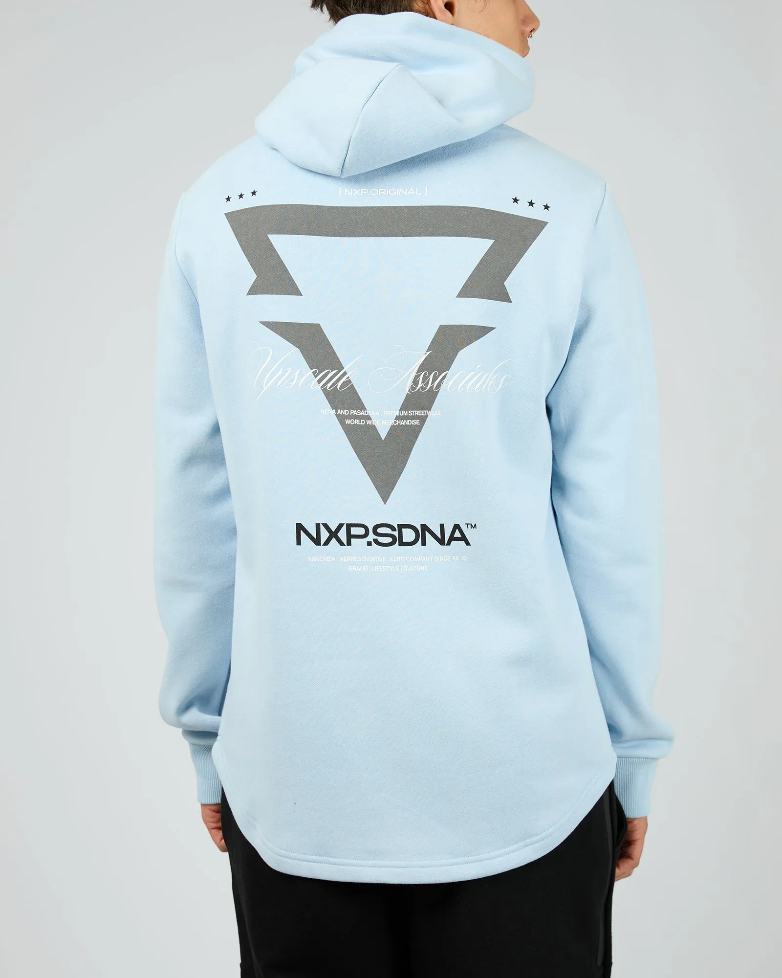 Defend Dual Curved Hoodie Blue sold by edge clothing product image thumbnail 3