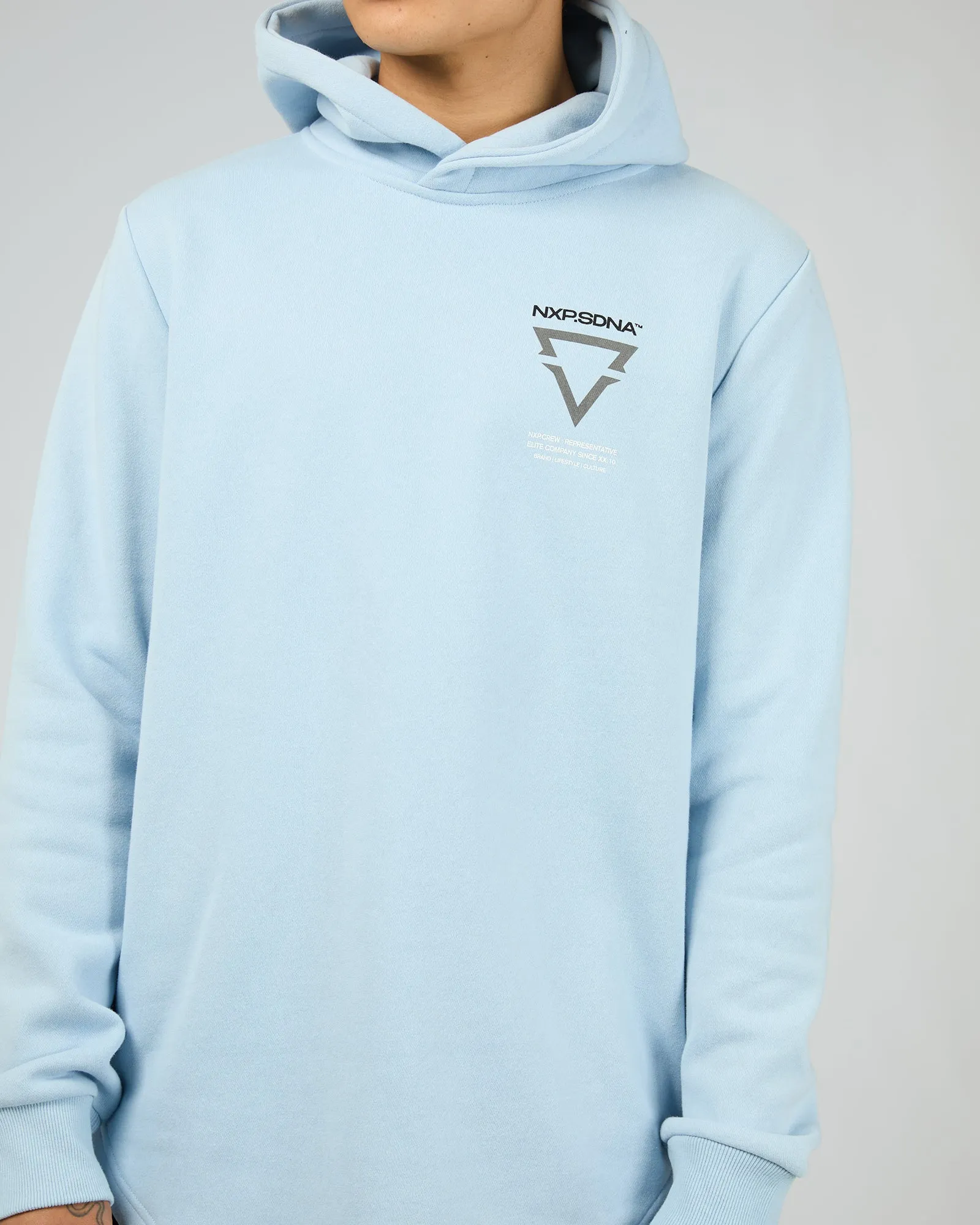 Defend Dual Curved Hoodie Blue sold by edge clothing product image thumbnail 5