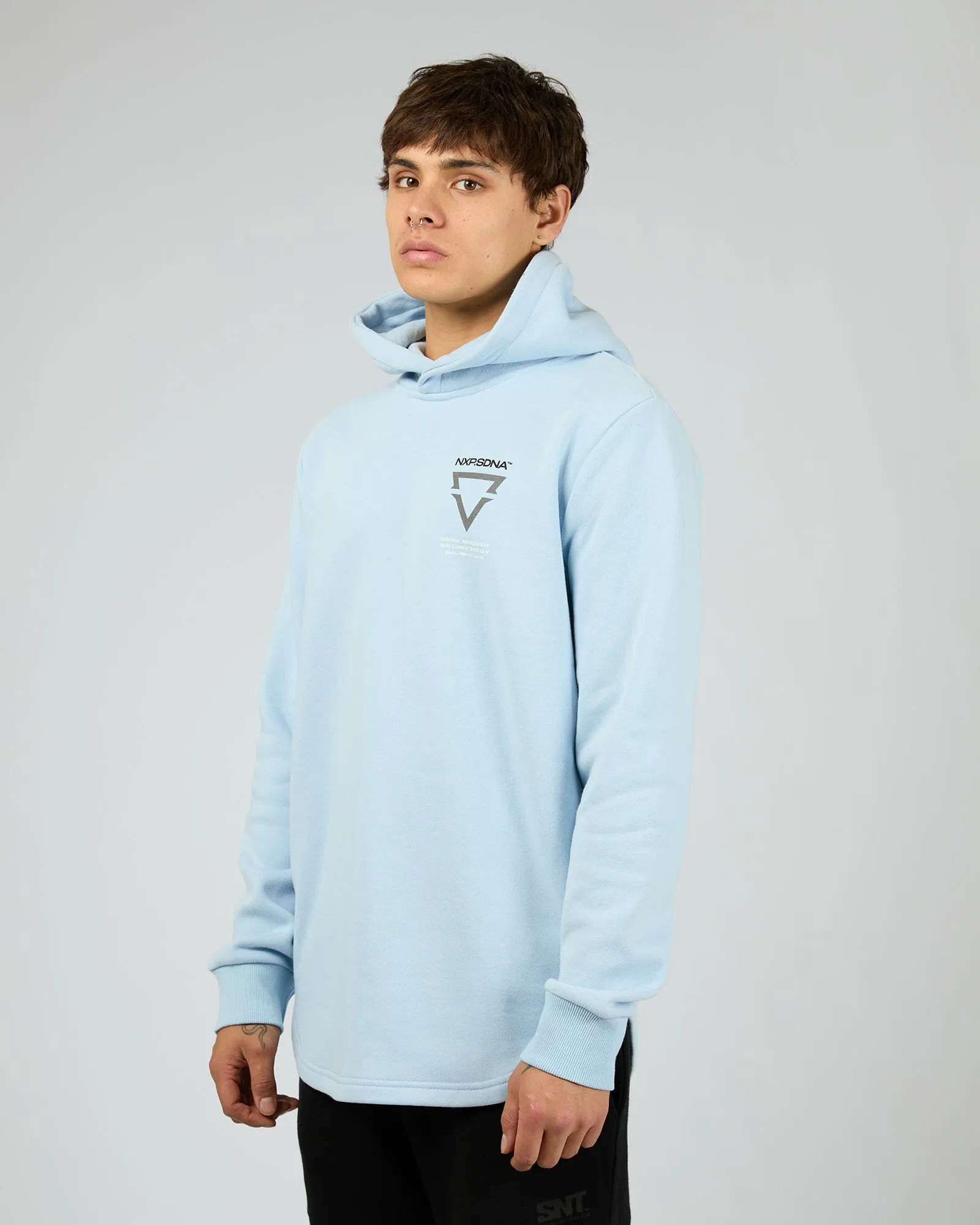 Defend Dual Curved Hoodie Blue sold by edge clothing product image thumbnail 4