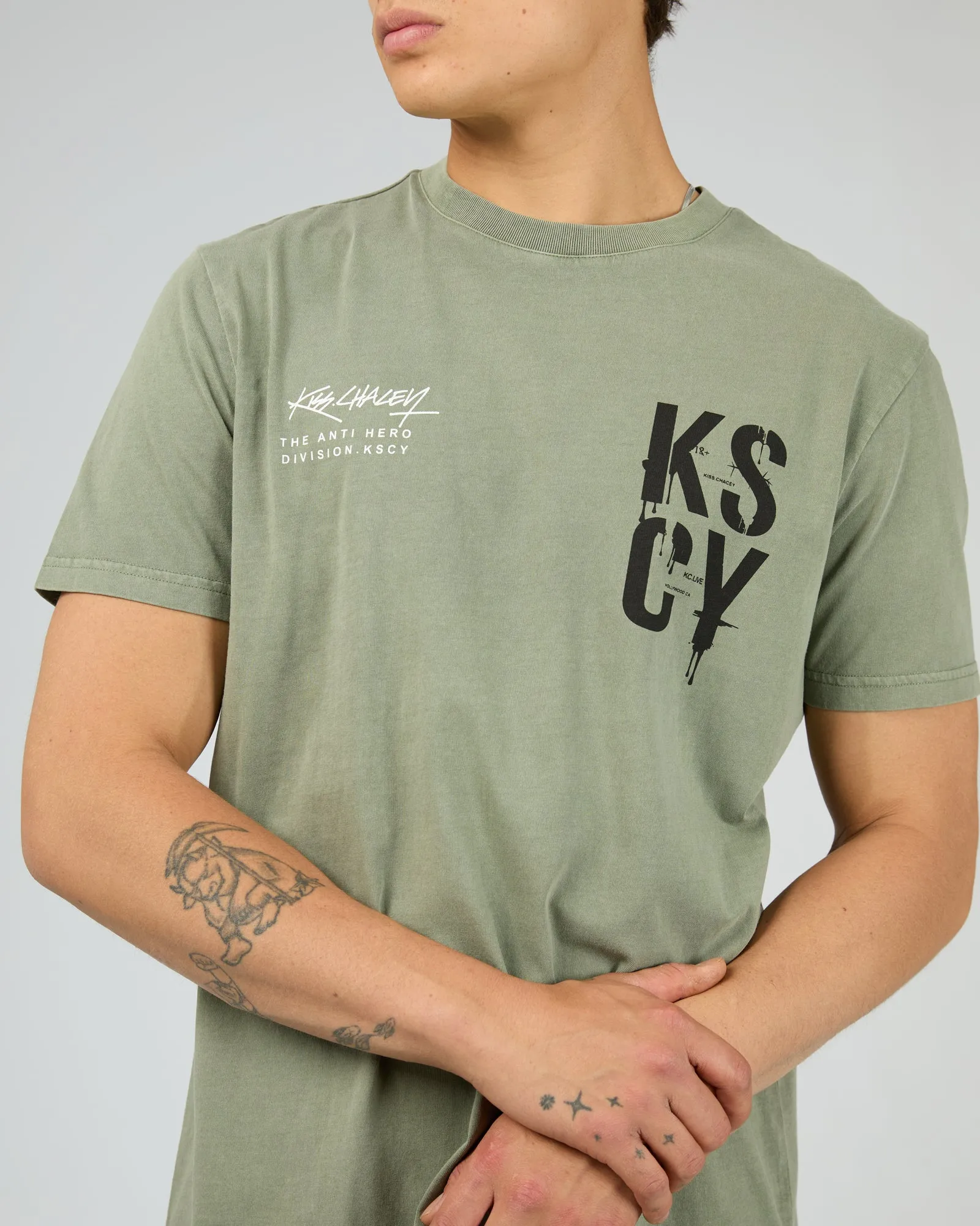 Cloak Dual Curved Tee Shadow sold by edge clothing product image thumbnail 5