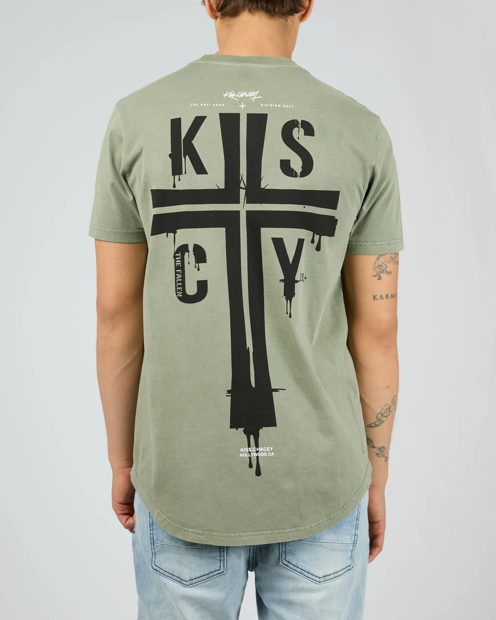 Cloak Dual Curved Tee Shadow sold by edge clothing product image thumbnail 2