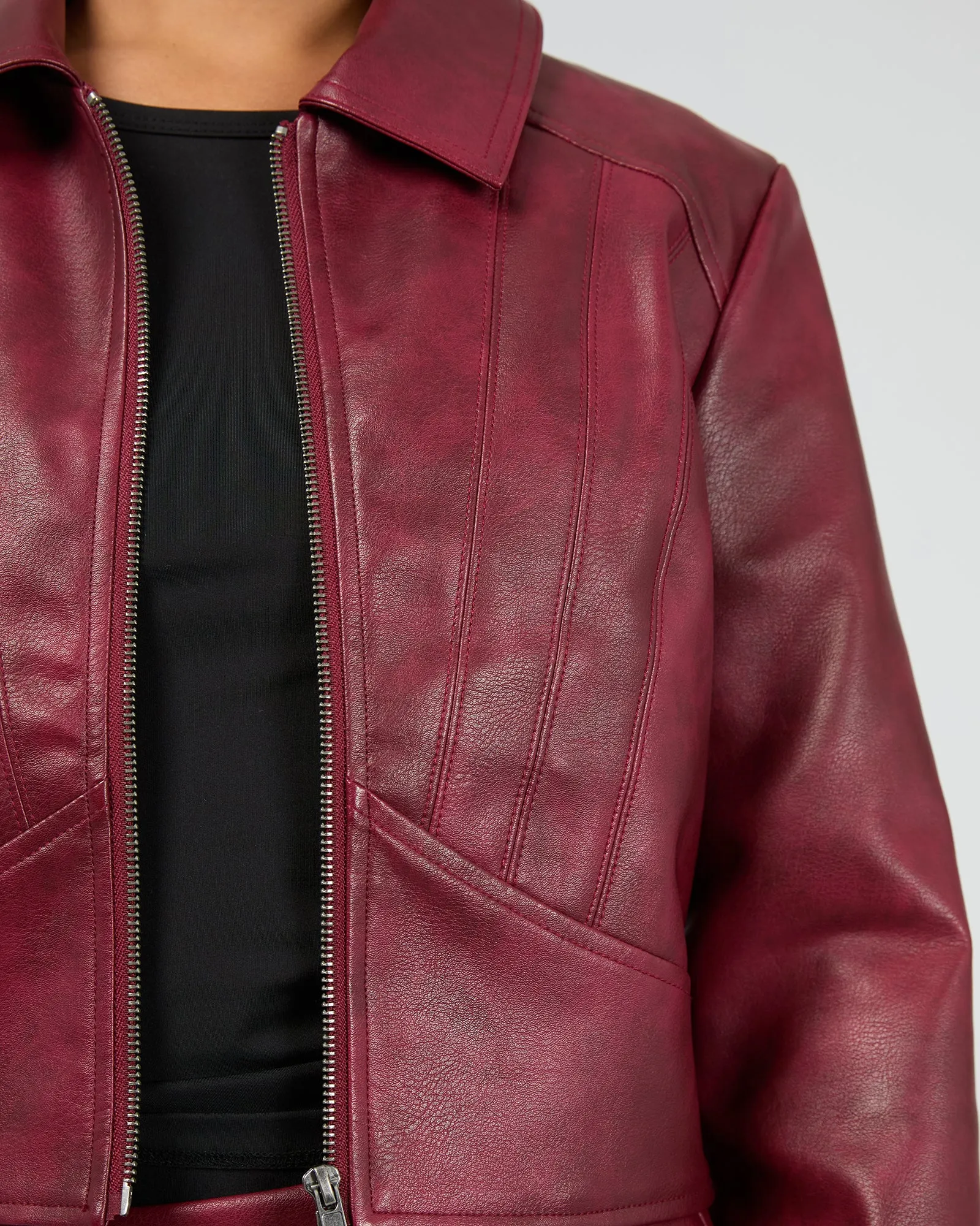 Ilora Jacket Burgandy sold by edge clothing product image thumbnail 5