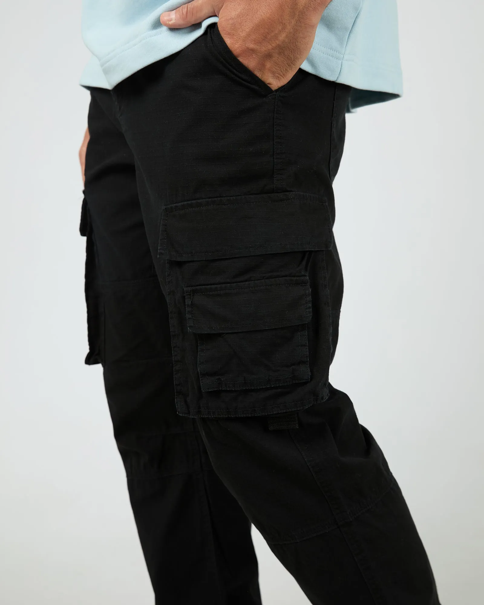 Artillery Ripstop Cargo Pant Black sold by edge clothing product image thumbnail 5