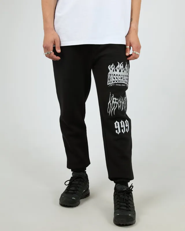 Highway Trackpant Black sold by edge clothing