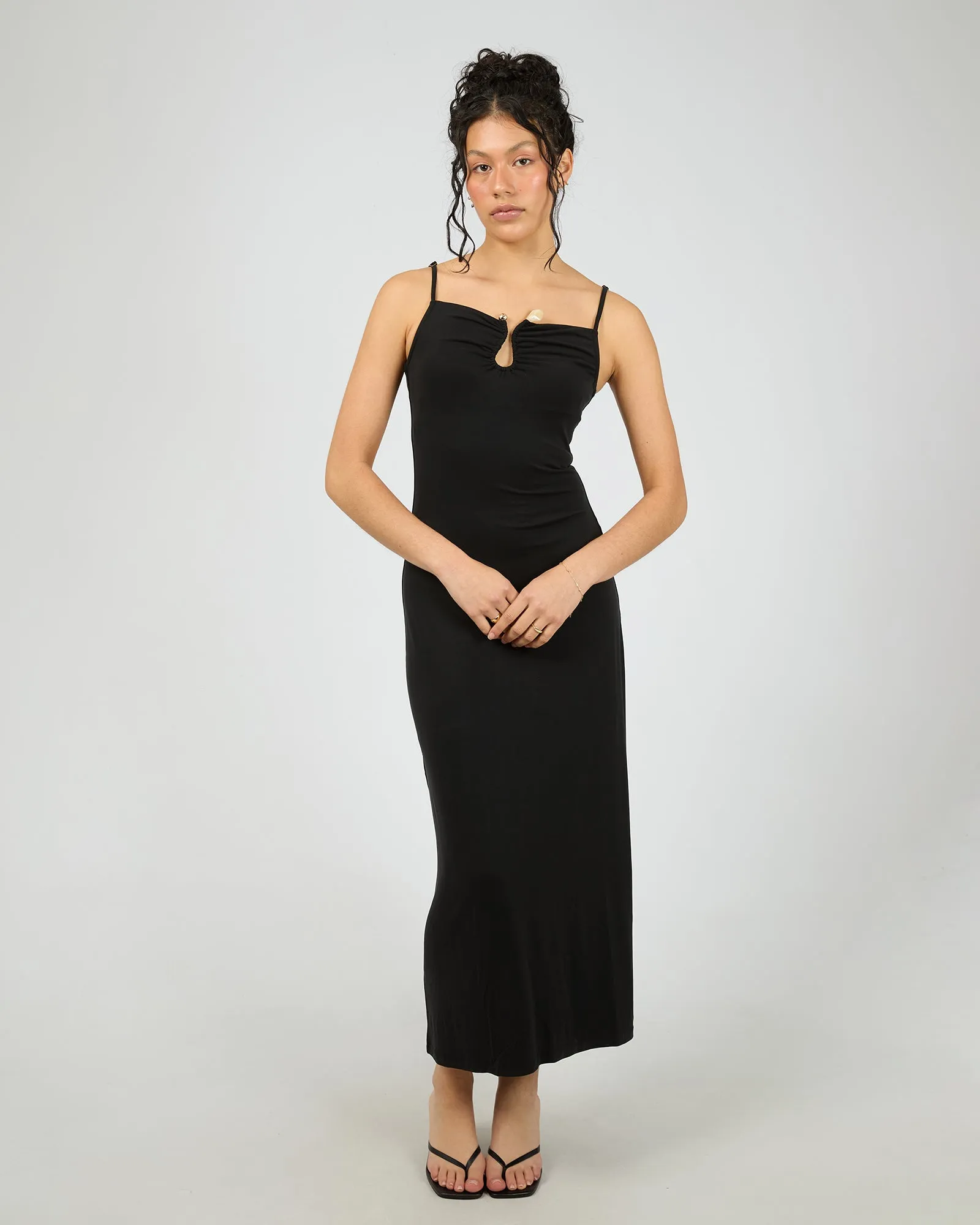 Julia Maxi Dress Black sold by edge clothing