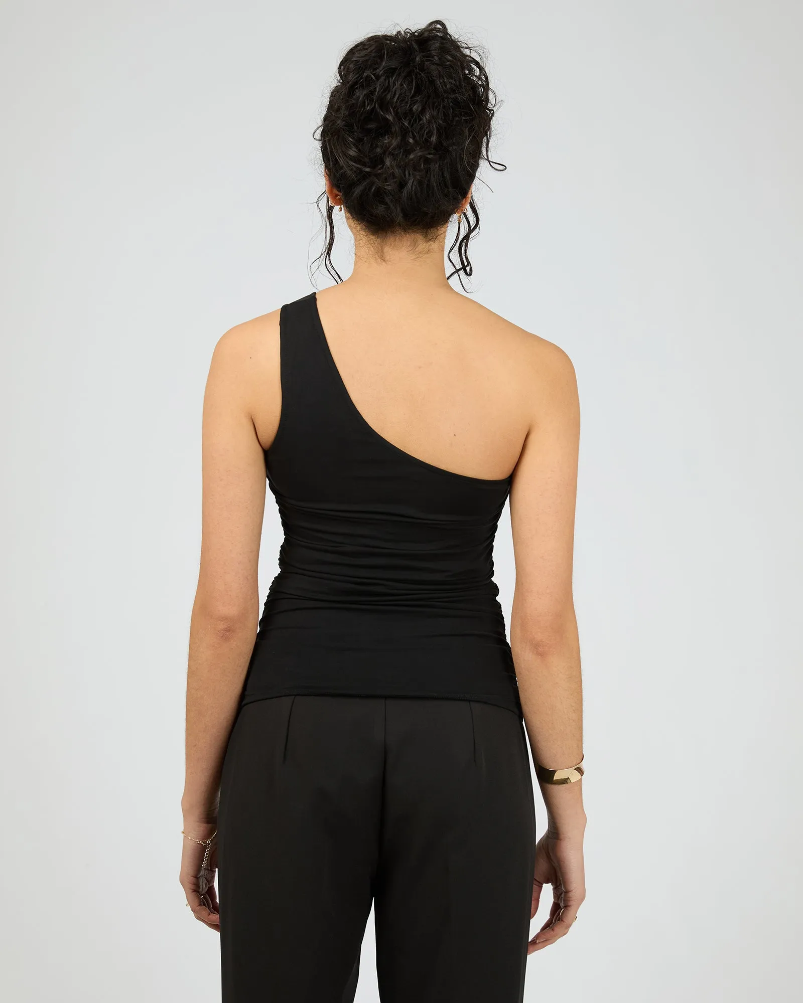 Julia One Shoulder Top Black sold by edge clothing product image thumbnail 3