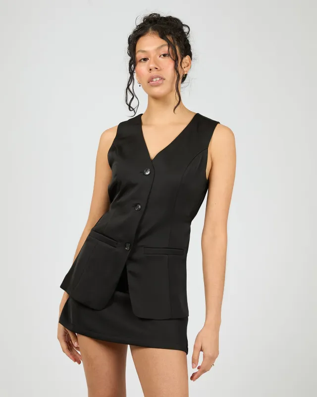 Josie Vest Black sold by edge clothing