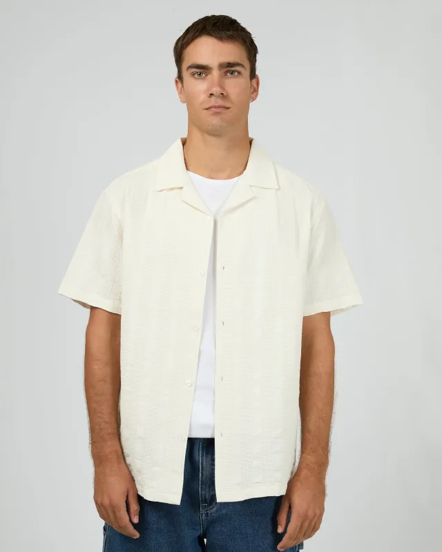Luca Shirt White sold by edge clothing