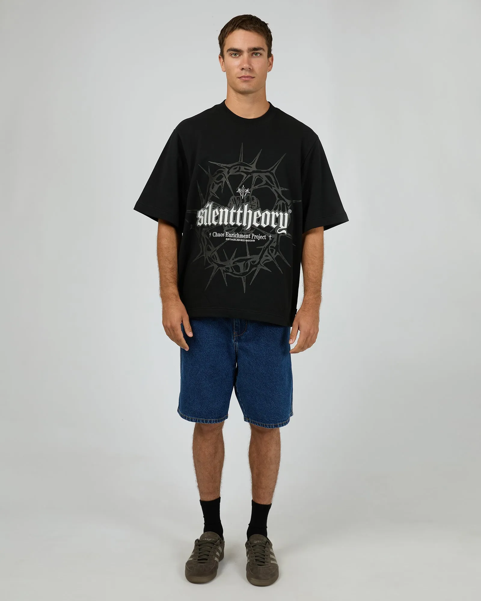 Chaos Fleece Tee Black sold by edge clothing product image thumbnail 2