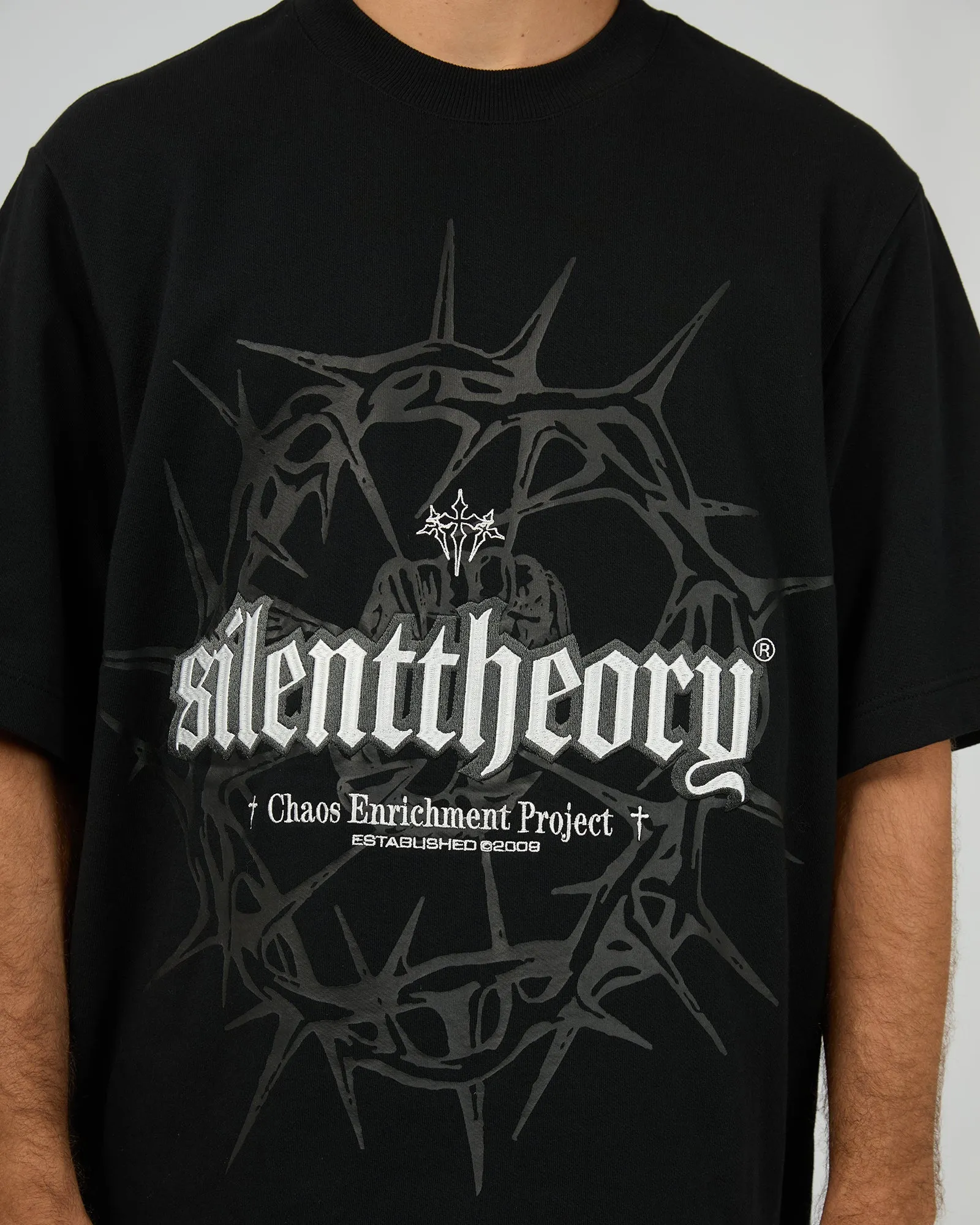 Chaos Fleece Tee Black sold by edge clothing product image thumbnail 5
