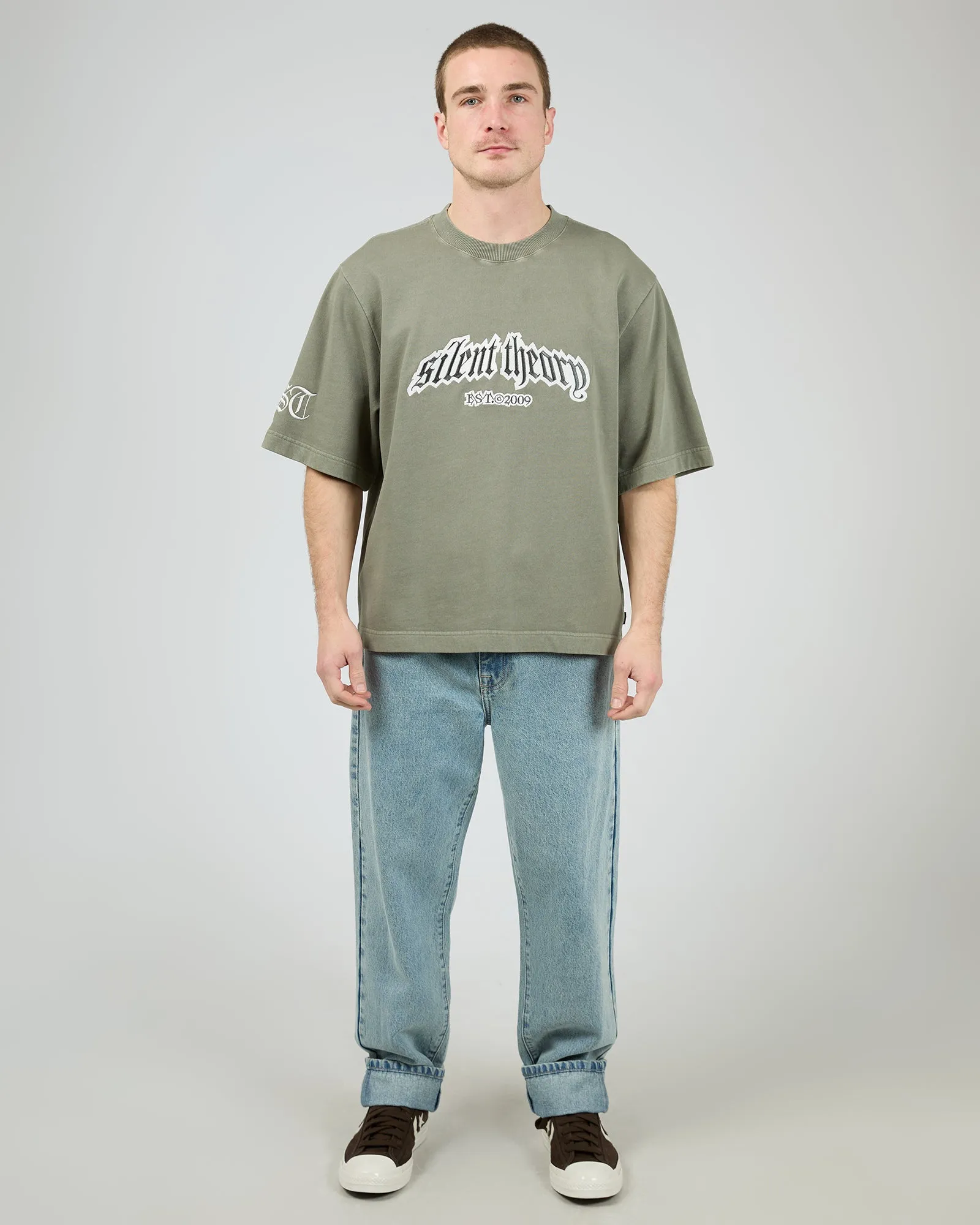 Premo Fleece Tee Khaki sold by edge clothing product image thumbnail 2