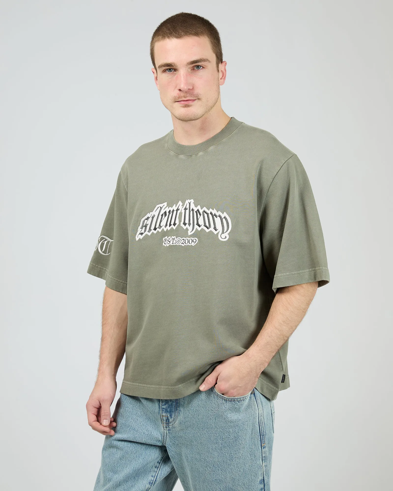 Premo Fleece Tee Khaki sold by edge clothing product image thumbnail 4