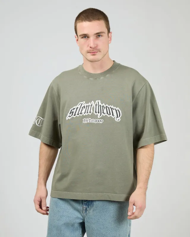Premo Fleece Tee Khaki sold by edge clothing