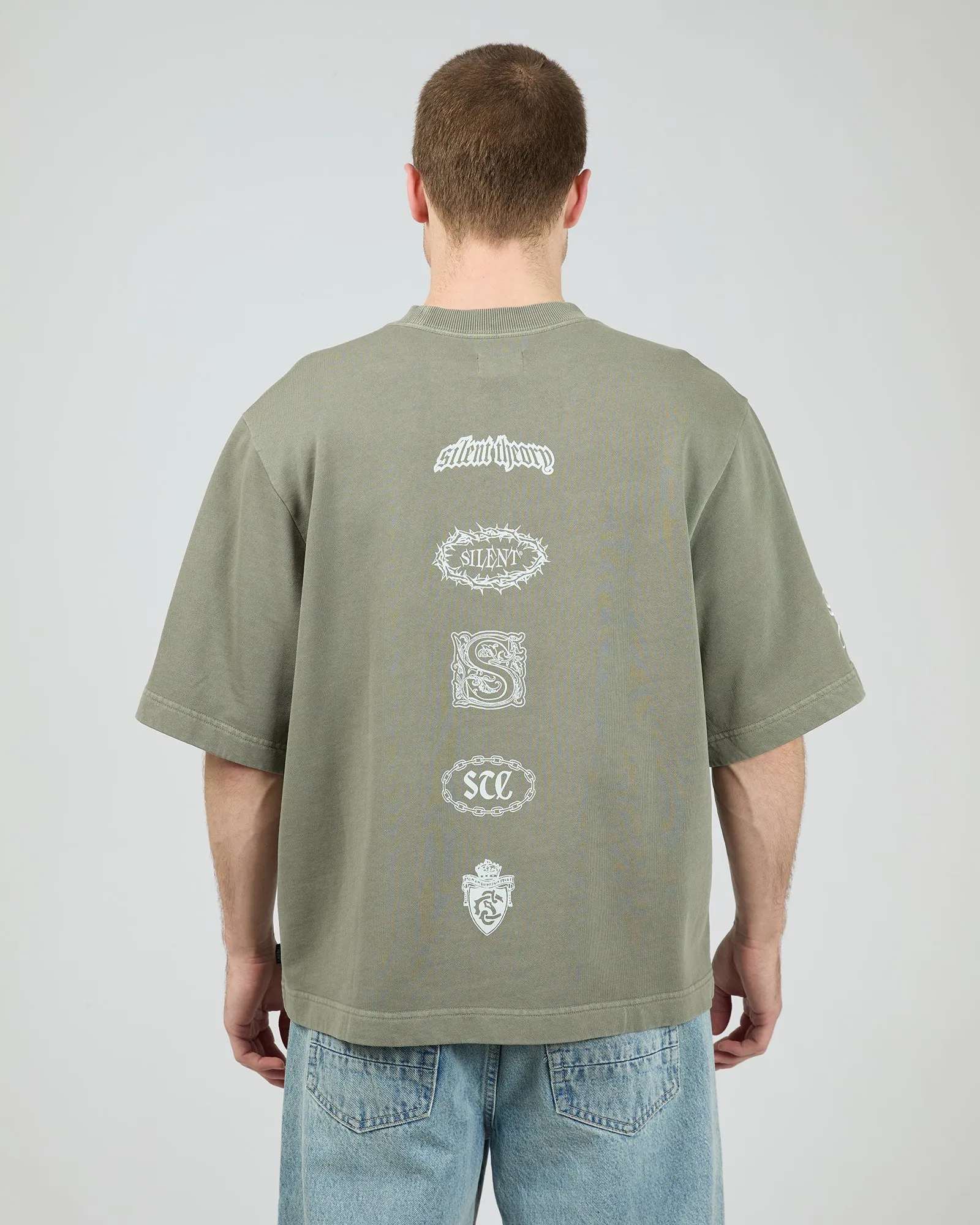 Premo Fleece Tee Khaki sold by edge clothing product image thumbnail 3