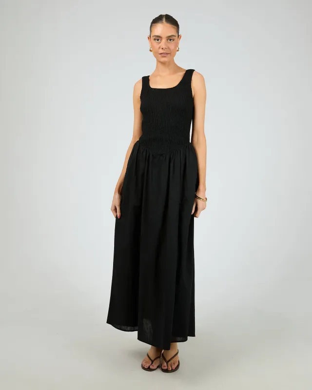 Essential Maxi Dress Black sold by edge clothing