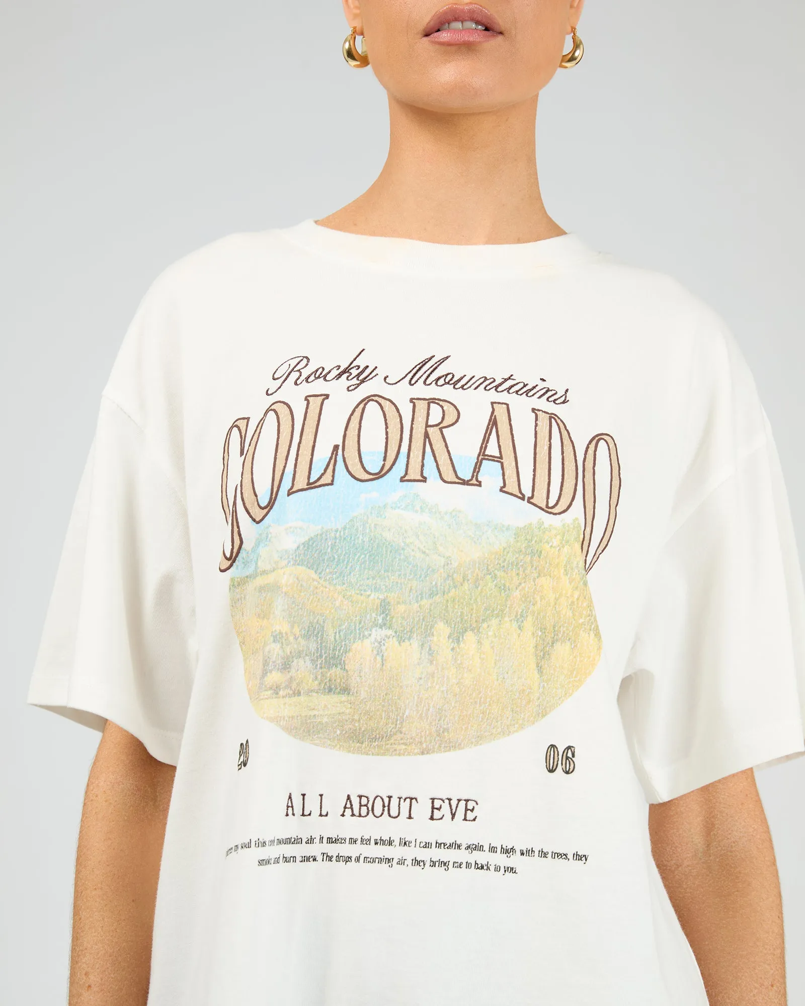 Rocky Mountains Relaxed Tee Vintage White sold by edge clothing product image thumbnail 5