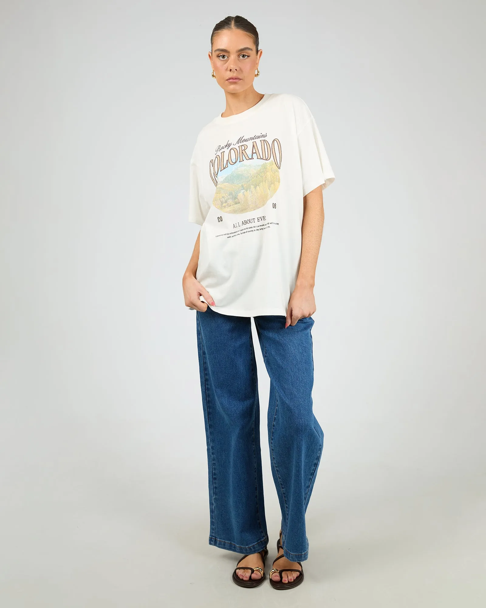 Rocky Mountains Relaxed Tee Vintage White sold by edge clothing product image thumbnail 2