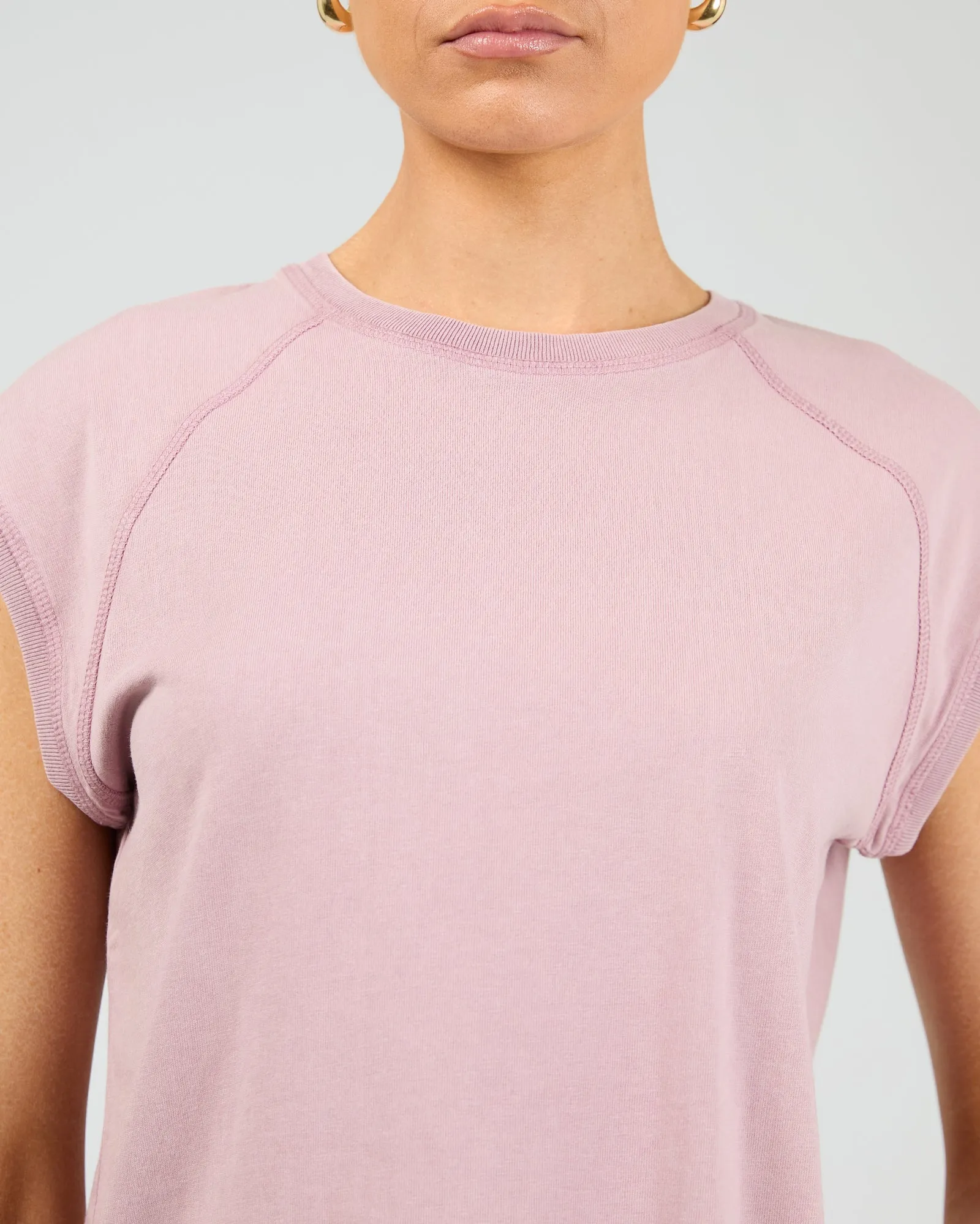 Washed Raglan Tee Quartz Pink sold by edge clothing product image thumbnail 4