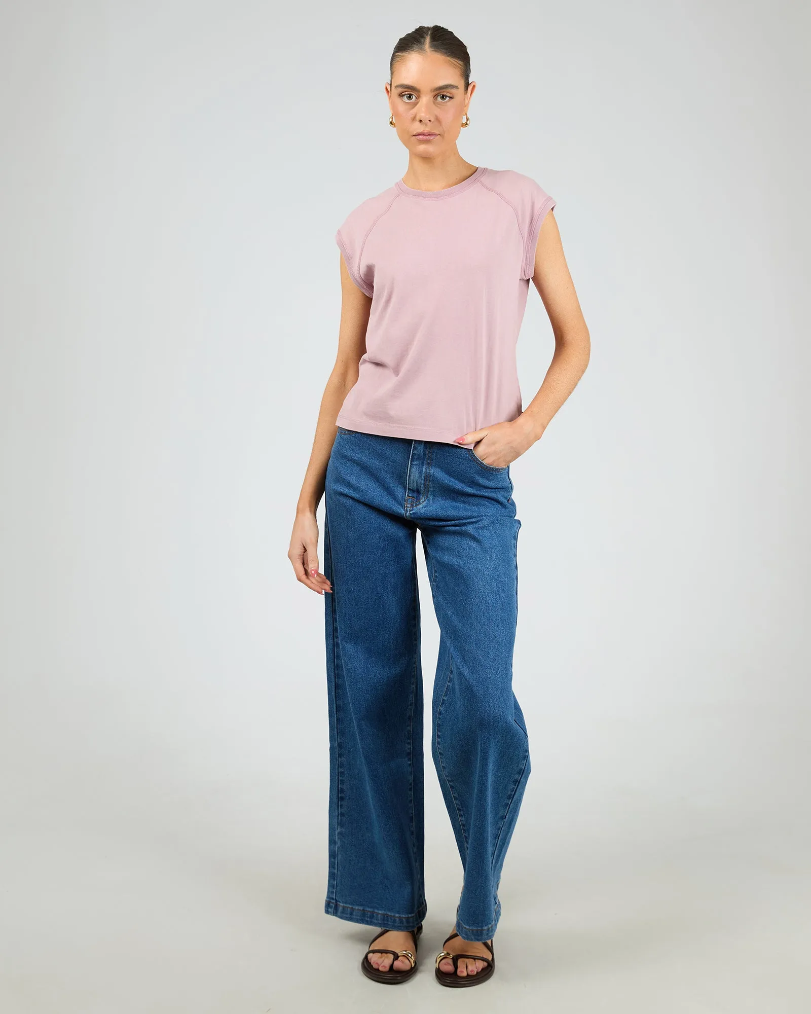 Washed Raglan Tee Quartz Pink sold by edge clothing product image thumbnail 2
