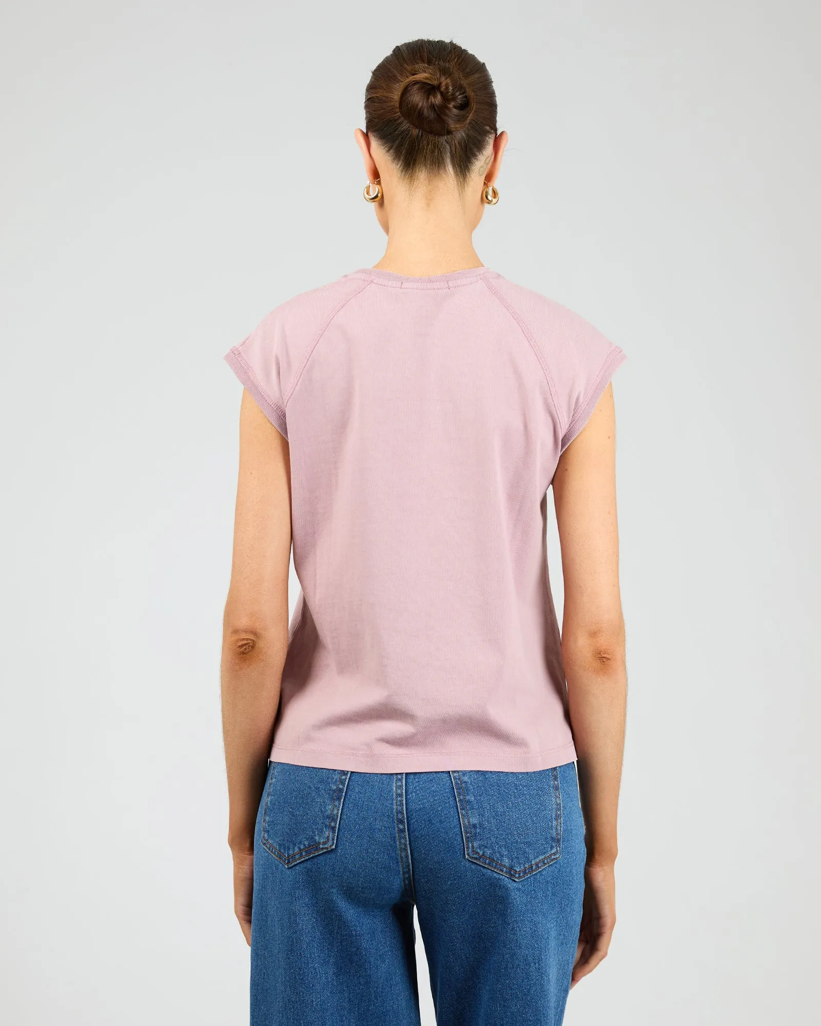 Washed Raglan Tee Quartz Pink sold by edge clothing product image thumbnail 3