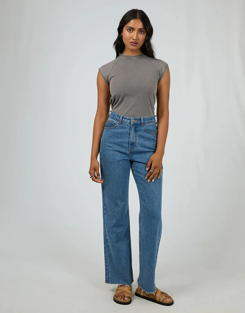 Washed Raglan Tee Charcoal sold by edge clothing product image thumbnail 2