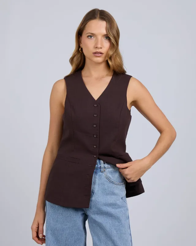 Tallow Vest Chocolate sold by edge clothing