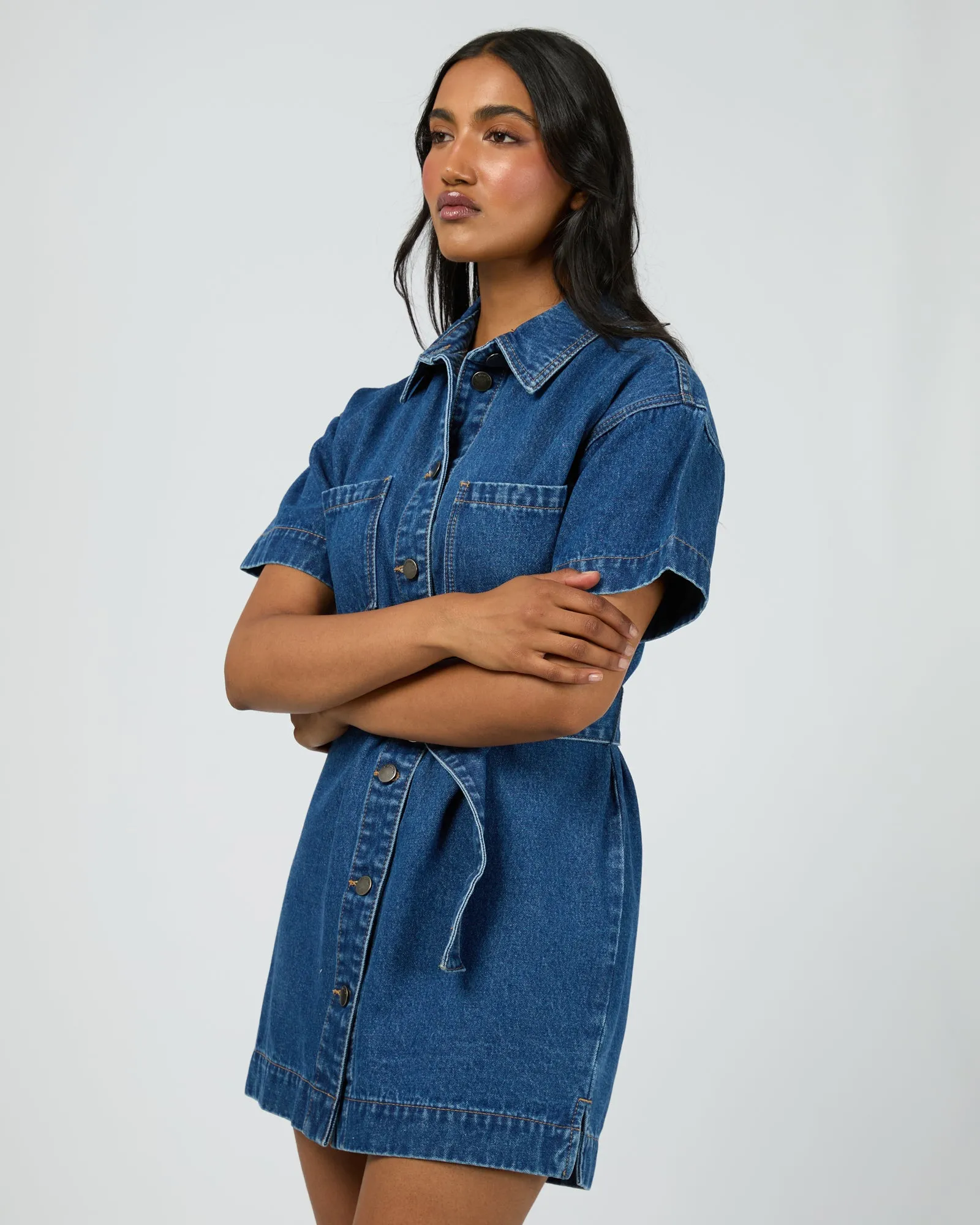 Sunny Denim Dress Heritage Blue sold by edge clothing product image thumbnail 4